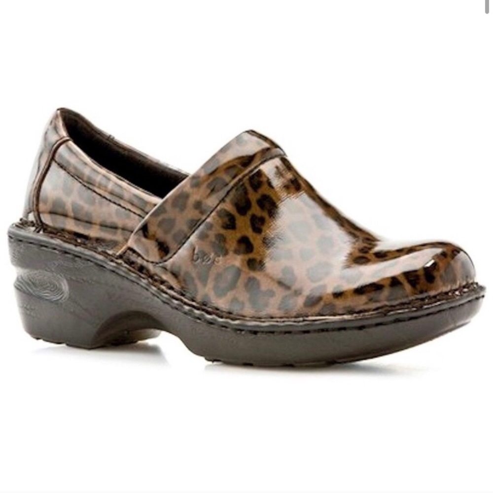 B.O.C. Born Peggy leopard clogs